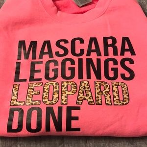 Graphic printed pink sweatshirt